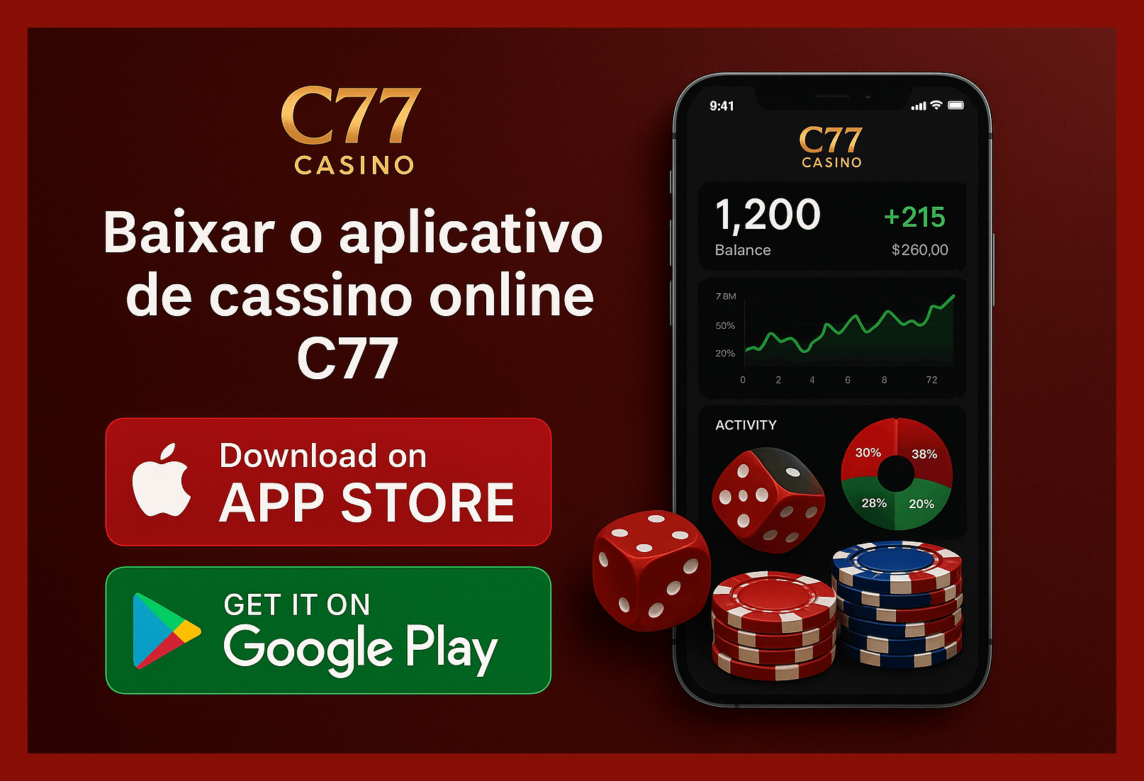 Baixar o C77 Cassino App