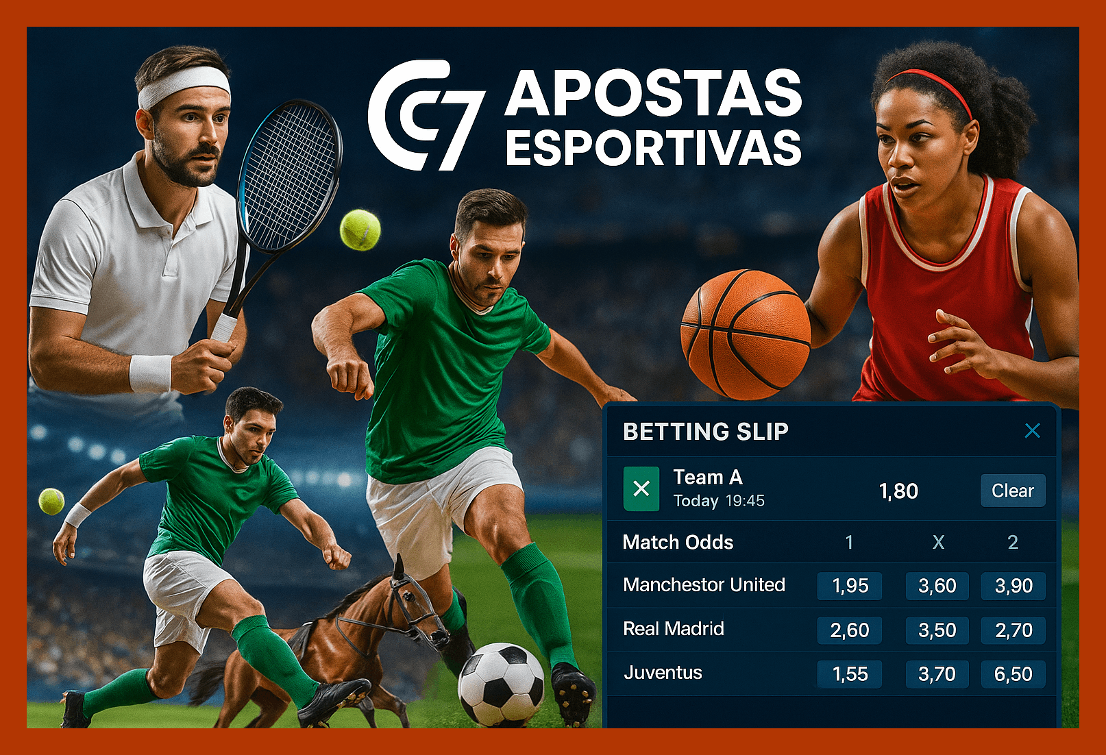 Aposte em apostas esportivas no cassino online C77