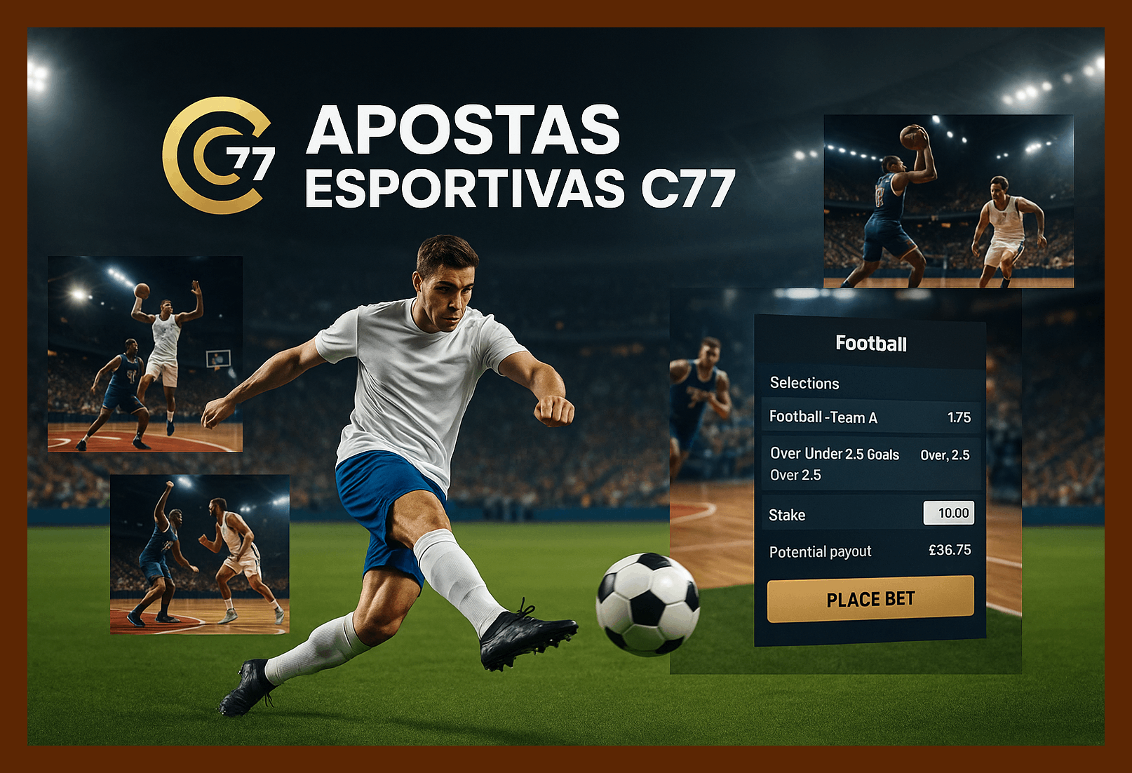 Apostas esportivas no cassino online C77